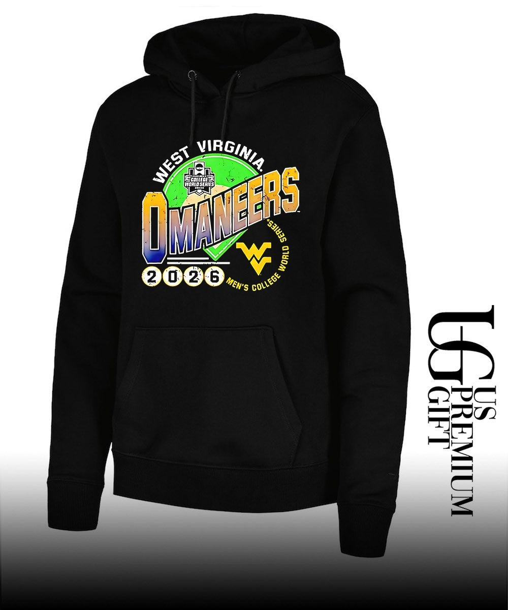 West Virginia Omaneers 2026 Men’s College World Series baseball distressed logo shirt