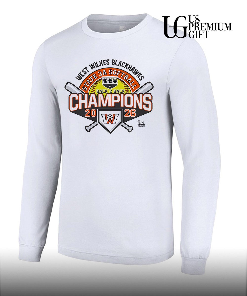 West Wilkes Blackhawks NCHSAA 3A Softball State Champions 2026 shirt