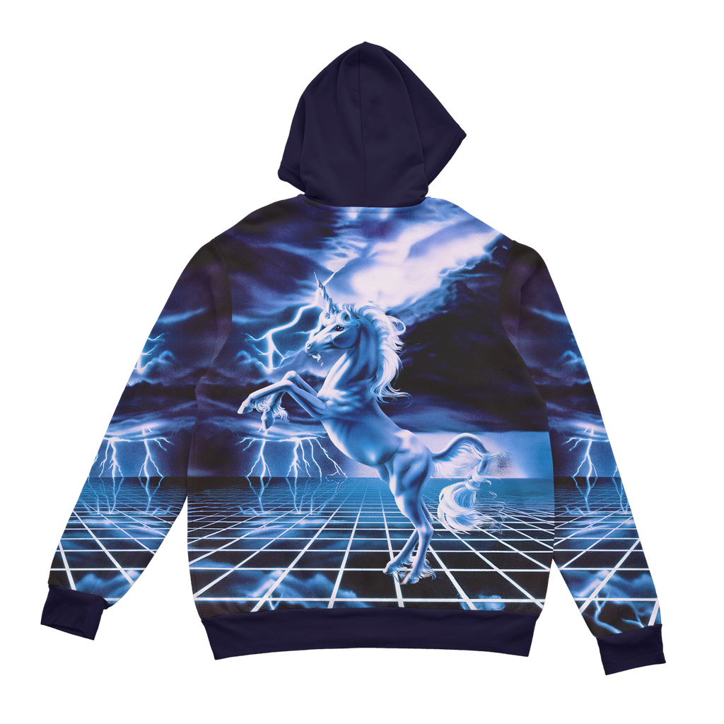 White Lightning Zip Up Hoodie