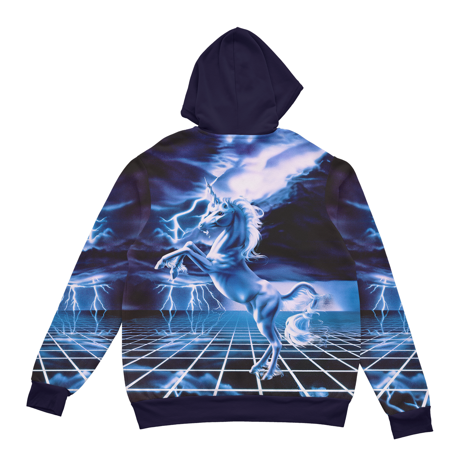 White Lightning Zip Up Hoodie
