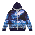 White Lightning Zip Up Hoodie