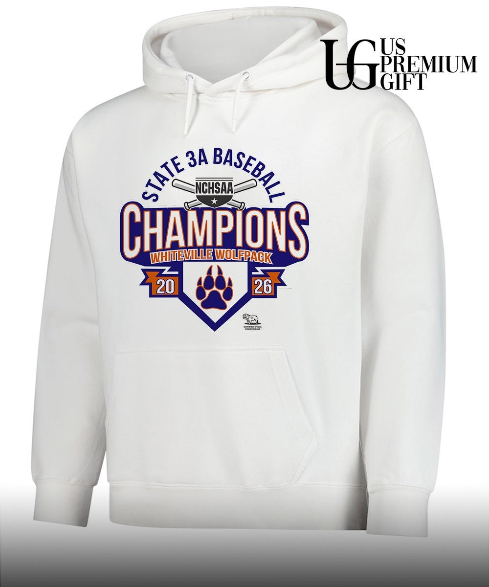 Whiteville Wolfpack NCHSAA 3A Baseball State Champions 2026 shirt