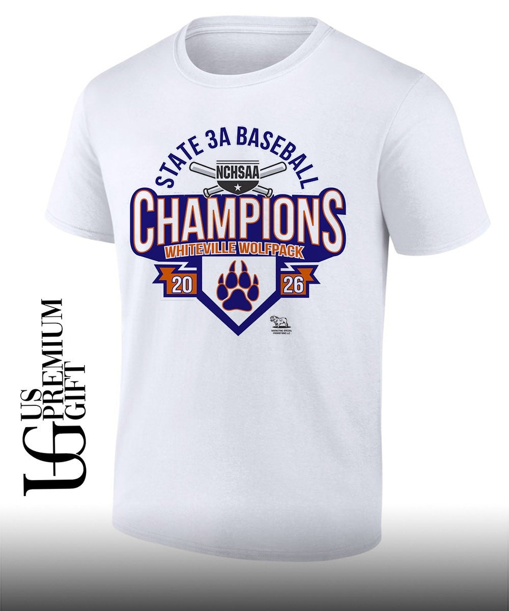 Whiteville Wolfpack NCHSAA 3A Baseball State Champions 2026 shirt