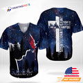 Whole Lot Of Jesus Sky Night Forest Baseball Jersey