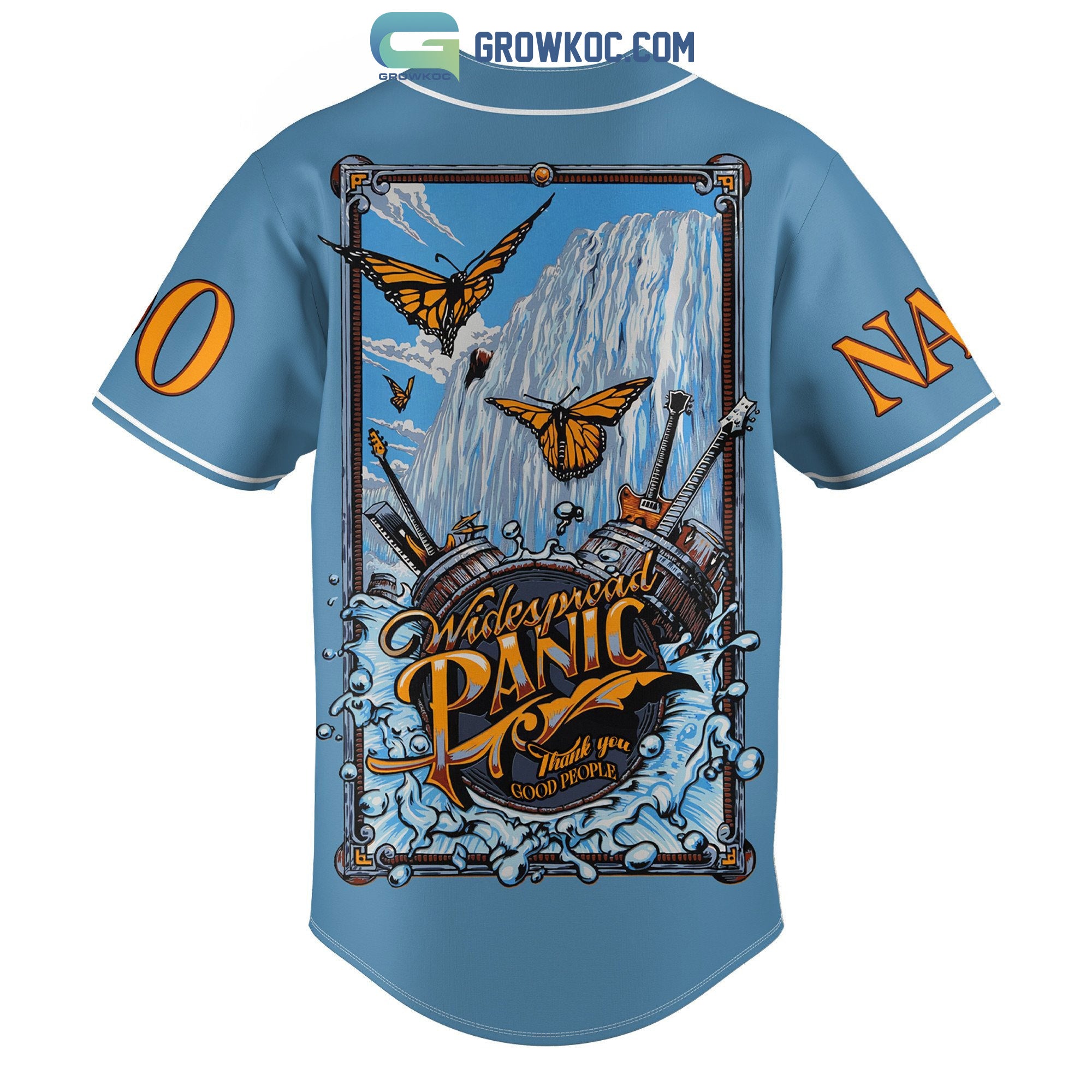 Widespread Panic Thank You Good People Personalized Baseball Jersey