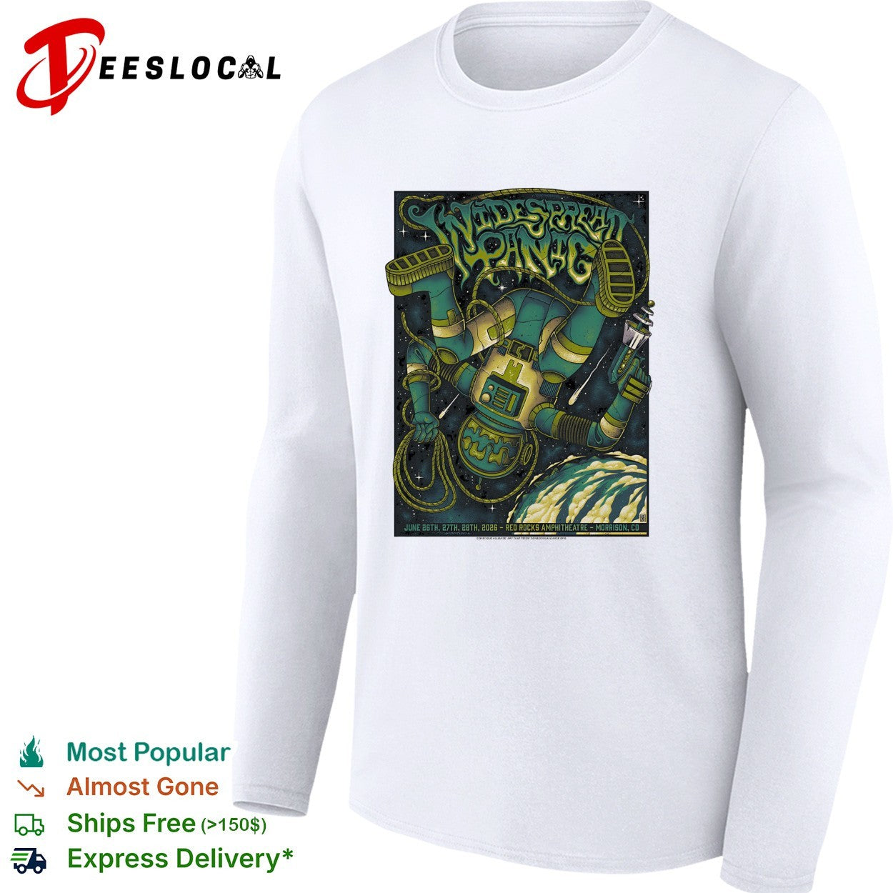 Widespread Panic concert poster shirt