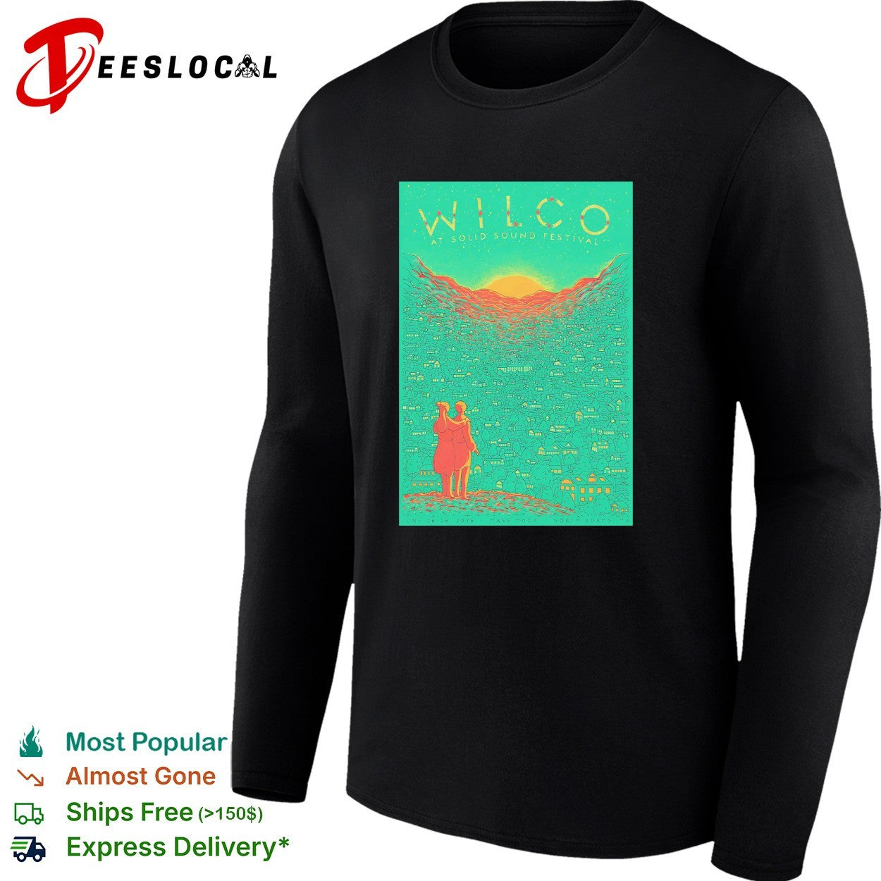 Wilco Solid Sound Festival In North Adams MA June 26 8 2026 poster shirt