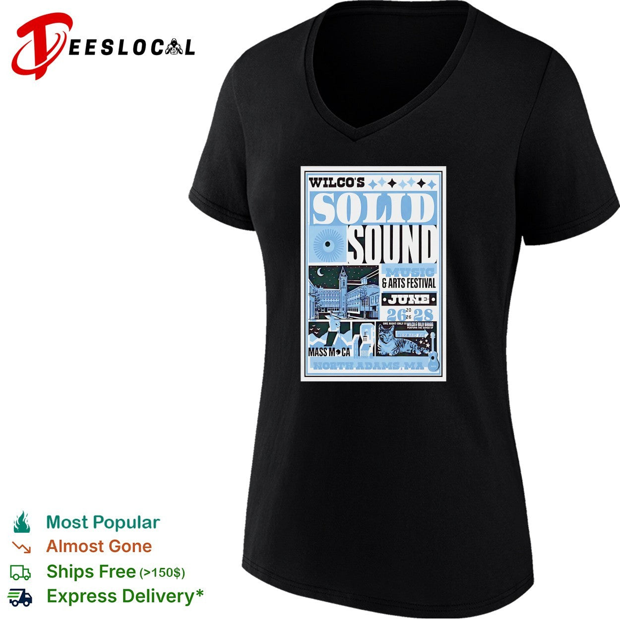 Wilco Solid Sound festival 2026 poster shirt