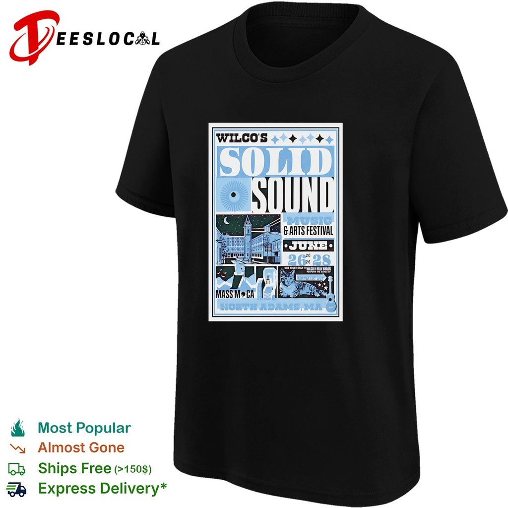 Wilco Solid Sound festival 2026 poster shirt