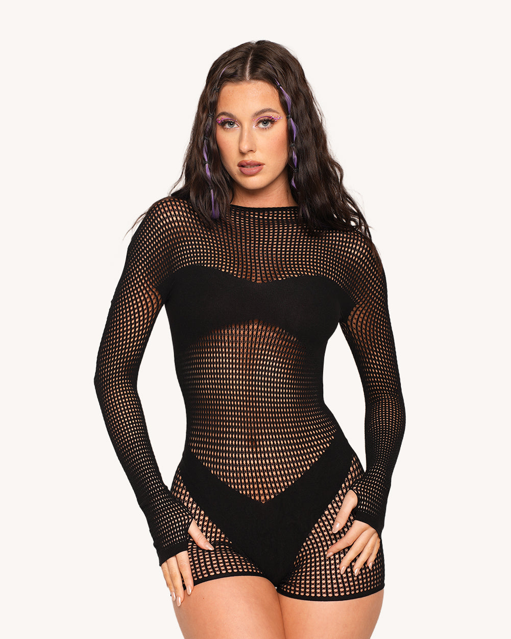 Wild Thing Fishnet Romper