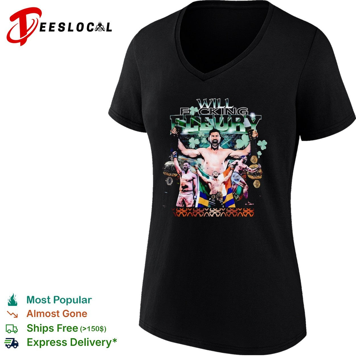 Will Fucking Fleury Oktagon MMA Fighter Professional Martial shirt