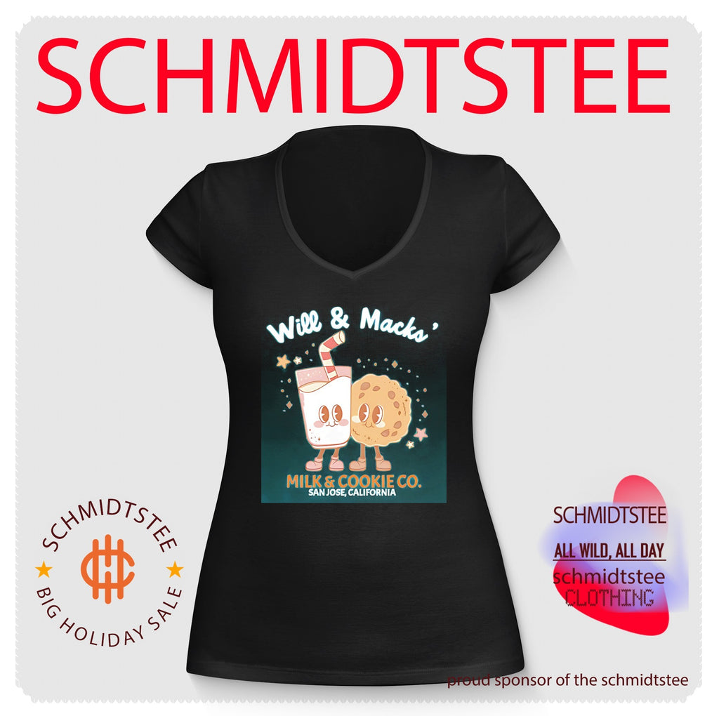 Will and Macks’ Milk and Cookie CO graphic shirt.