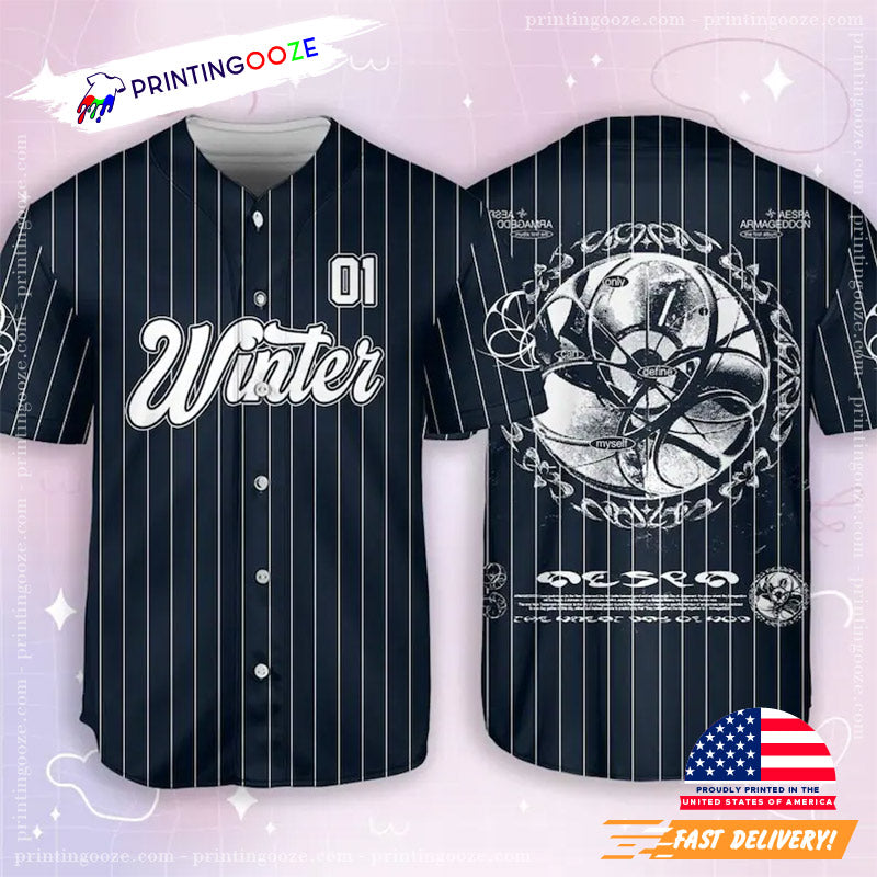 Winter Aespa Armageddon Album Baseball Jersey