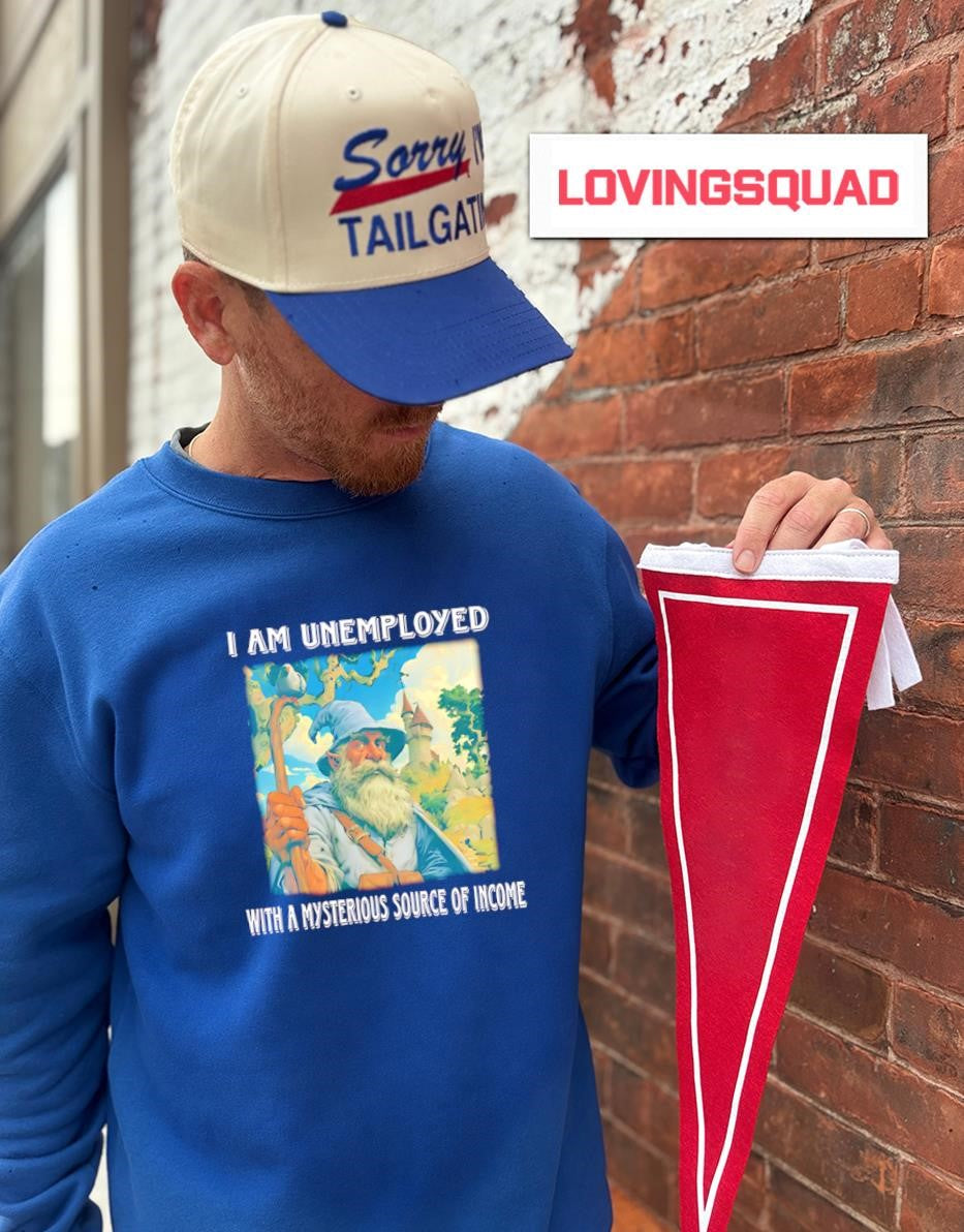 Wizard I Am Unemployed With A Mysterious Source Of Income T-shirt