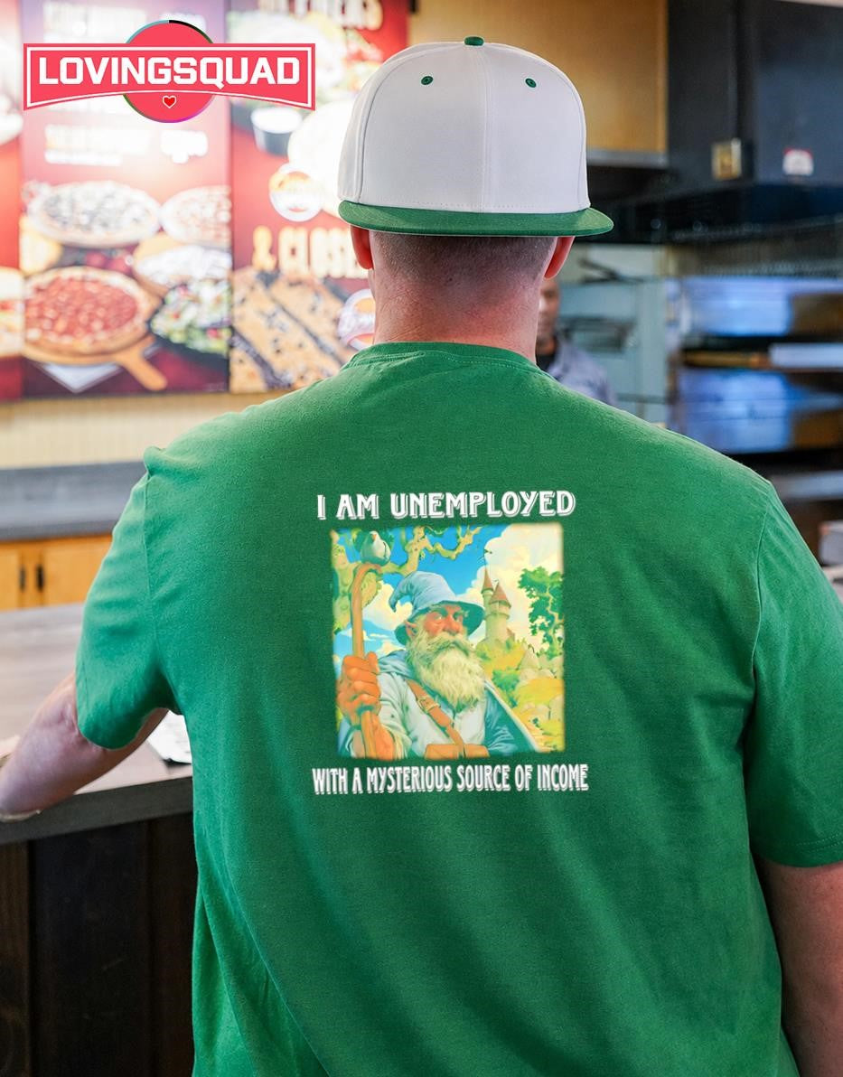 Wizard I Am Unemployed With A Mysterious Source Of Income T-shirt