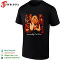 Woman sitting holding coffee mentally I’m here fall shirt
