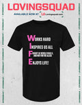 Works hard Inspires us all Fought in World War II and not for the Allies Enjoys life T-shirt