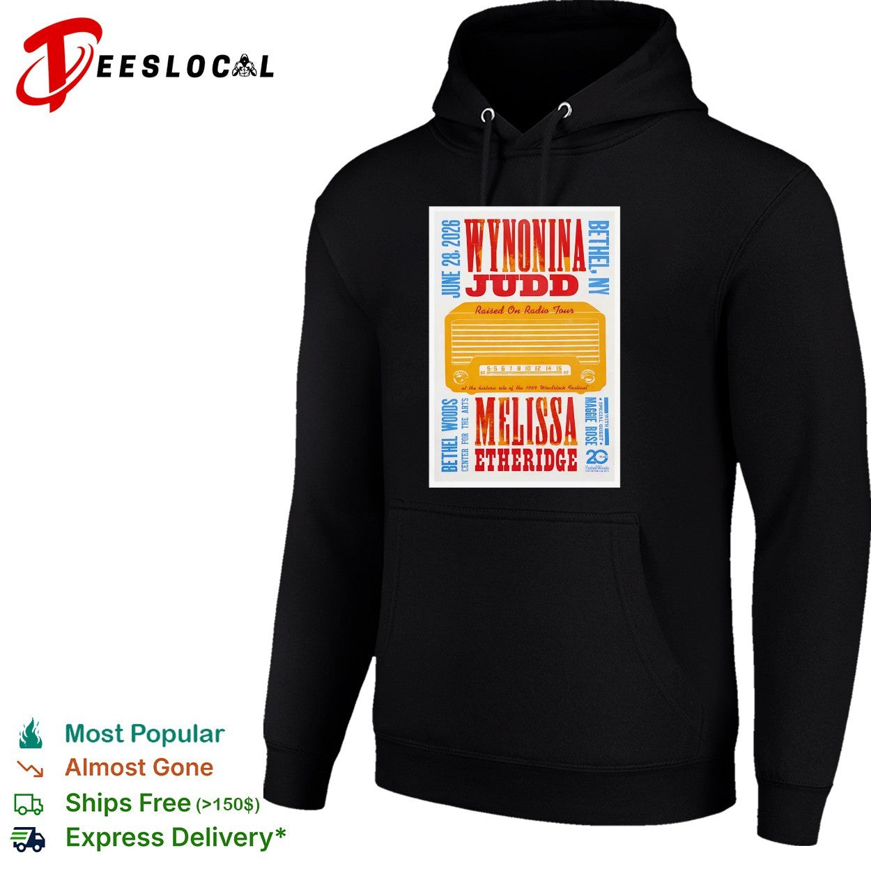 Wynonna Judd Melissa Etheridge raised on radio tour shirt