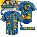 X-Men Cyclops To ME My X-Men Personalized Baseball Jersey