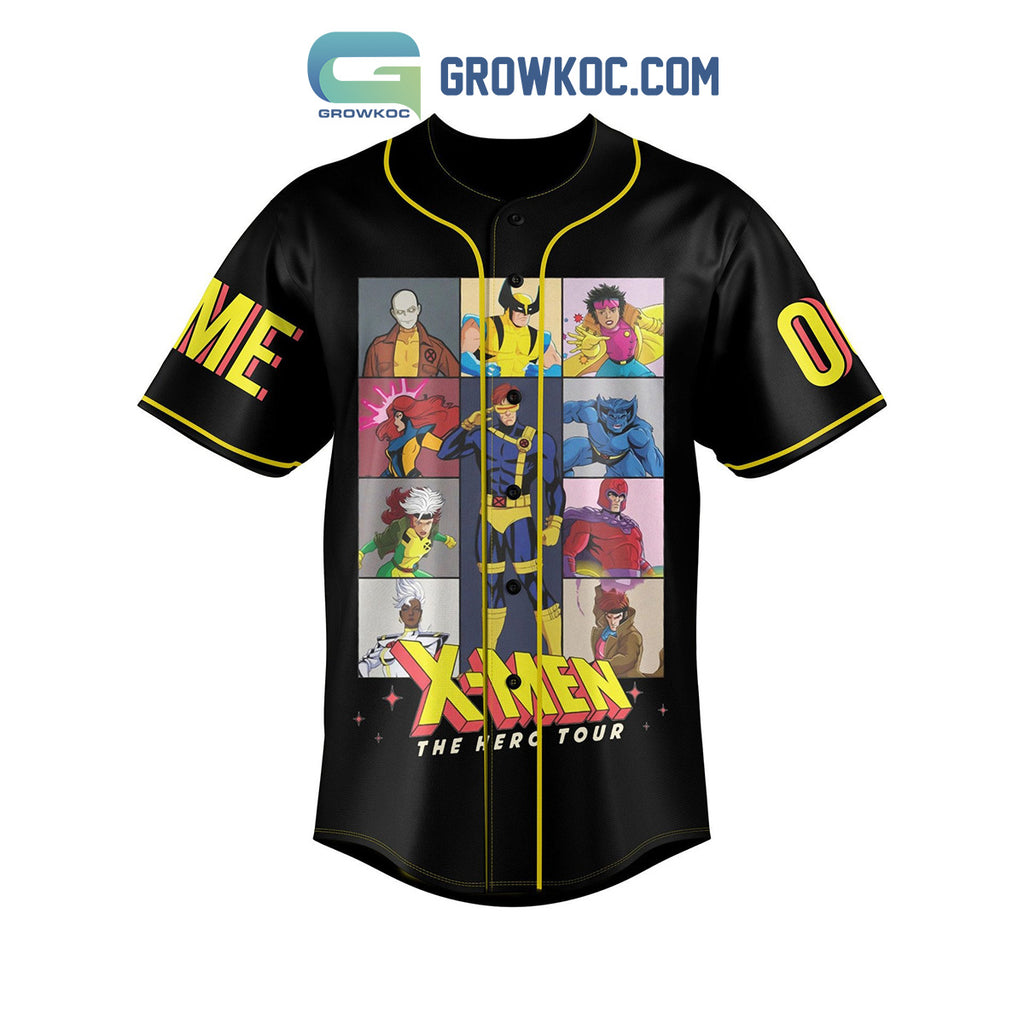 X-Men The Hero Tour Fan Love Personalized Baseball Jersey