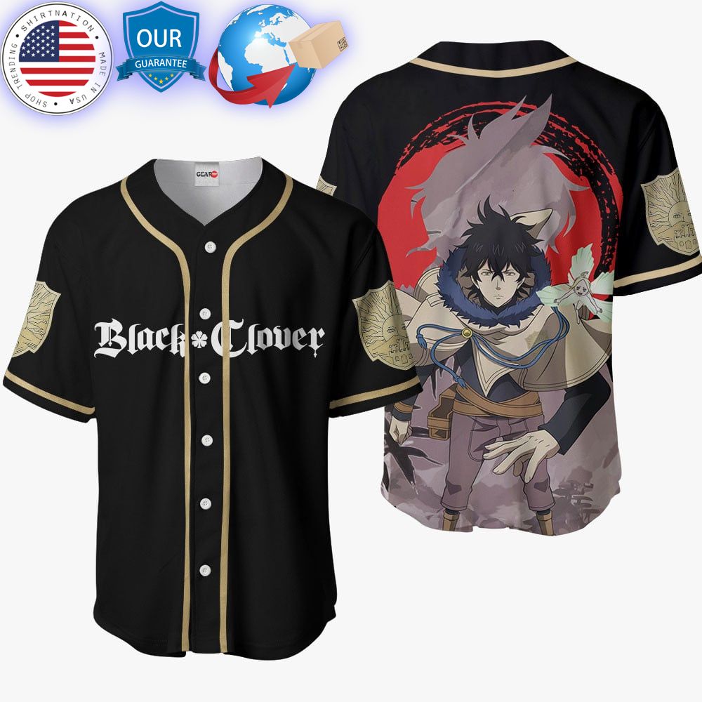 HOT Black Clover Yuno Grinberryall Baseball Jersey