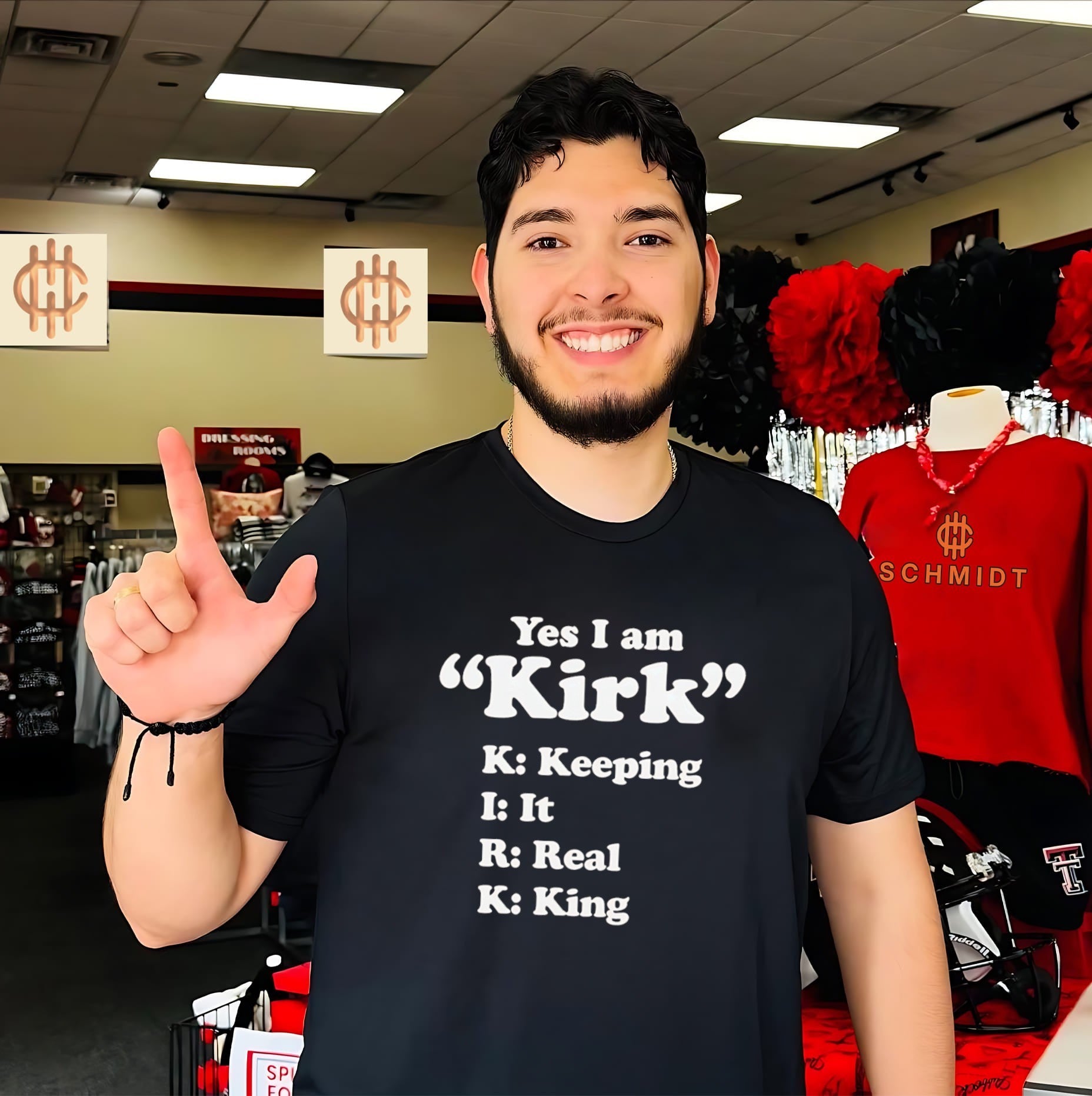 Yes I Am Kirk Keeping It Real King Name Acronym shirt