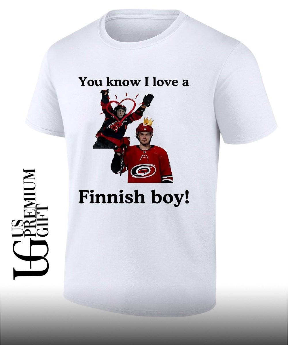 You know I love a finnish boy Carolina Hurricanes hockey shirt