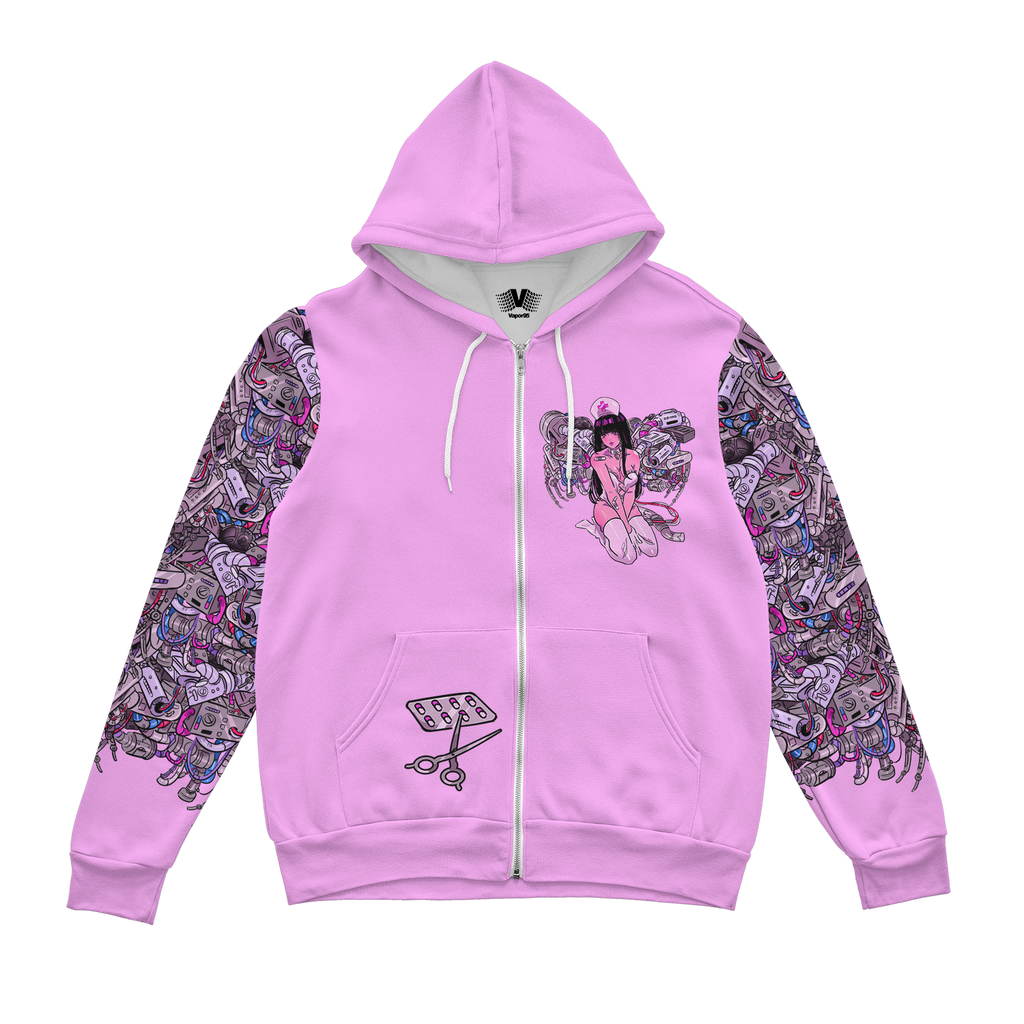 Mecha Nurse Zip Up Hoodie