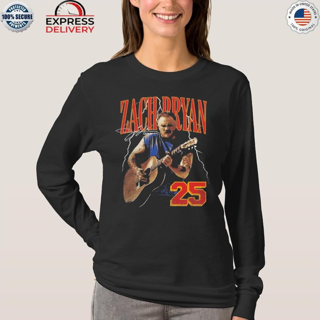 Zach Bryan 2025 Lightning Tour Quittin Time MetLife Shirt