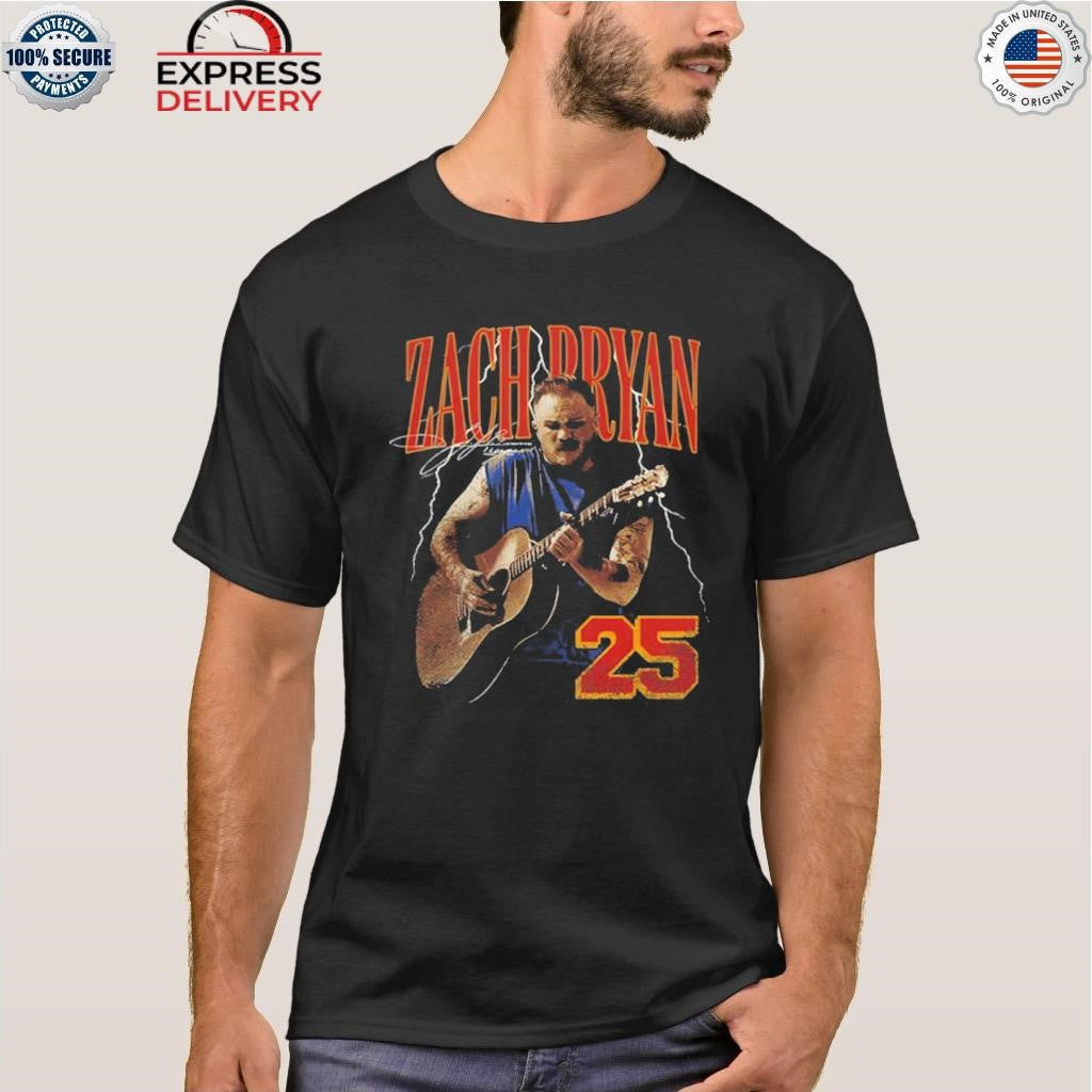 Zach Bryan 2025 Lightning Tour Quittin Time MetLife Shirt