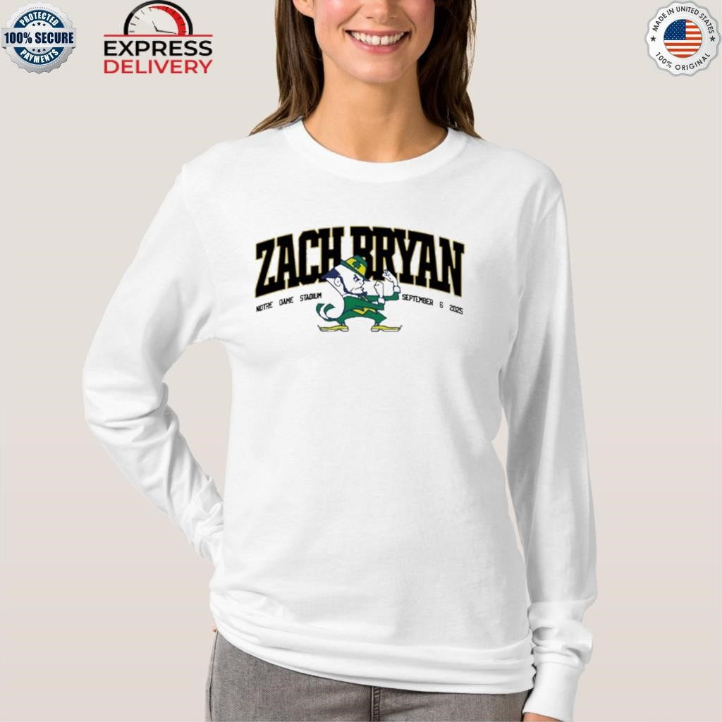 Zach Bryan Notre Dame Fighting Irish Shirt