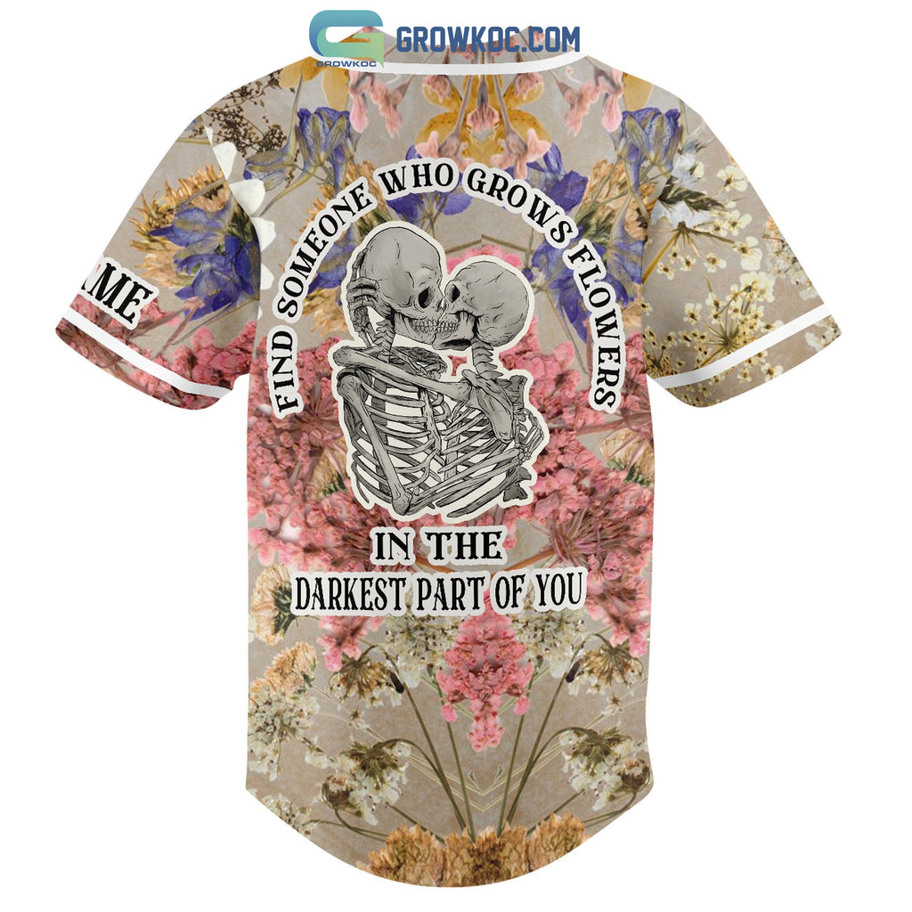 Zach Bryan Skull In The Darkest Part Of You Personalized Baseball Jersey