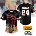 Zach Bryan The Quitting Time Tour 2024 Personalized Baseball Jersey