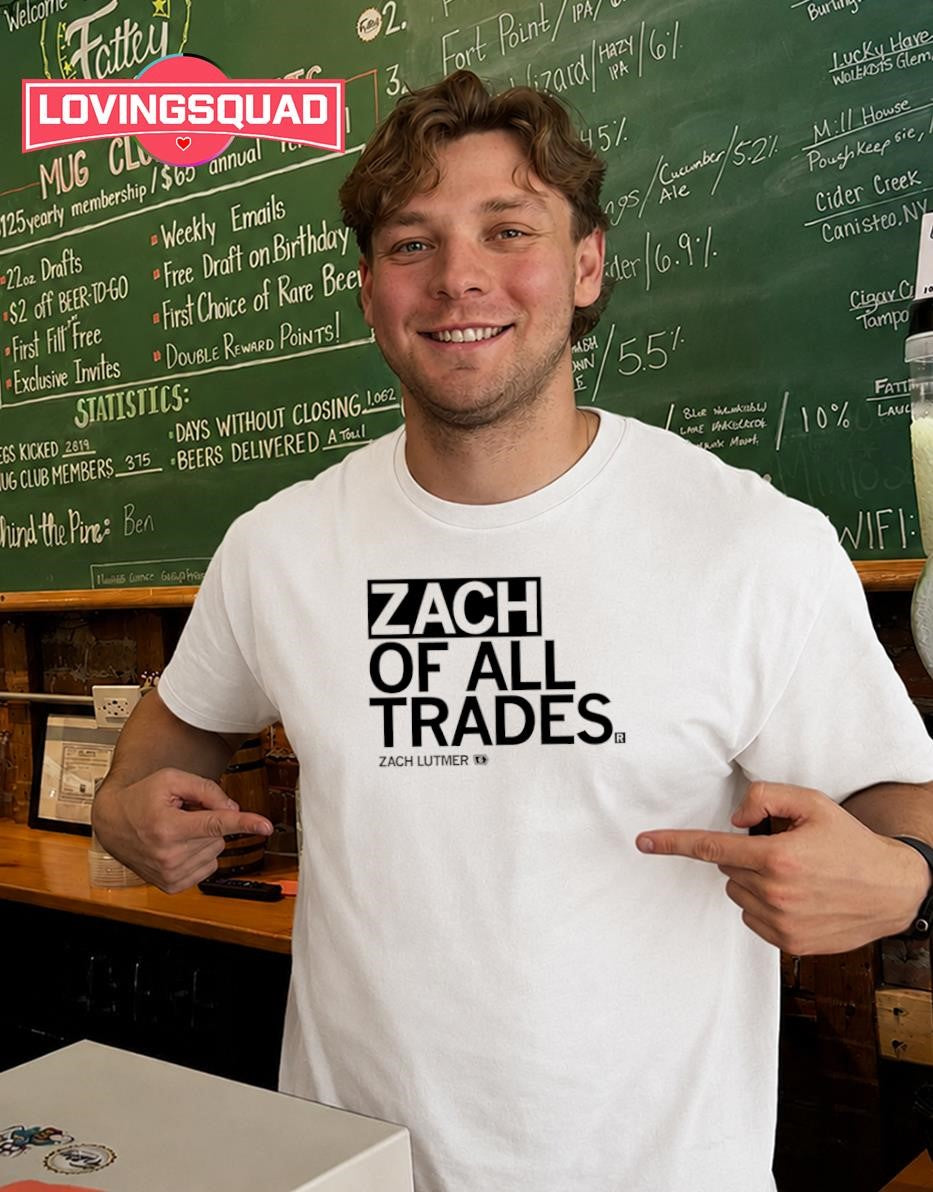 Zach Lutmer Zach of All Trades Iowa Hawkeyes T-shirt