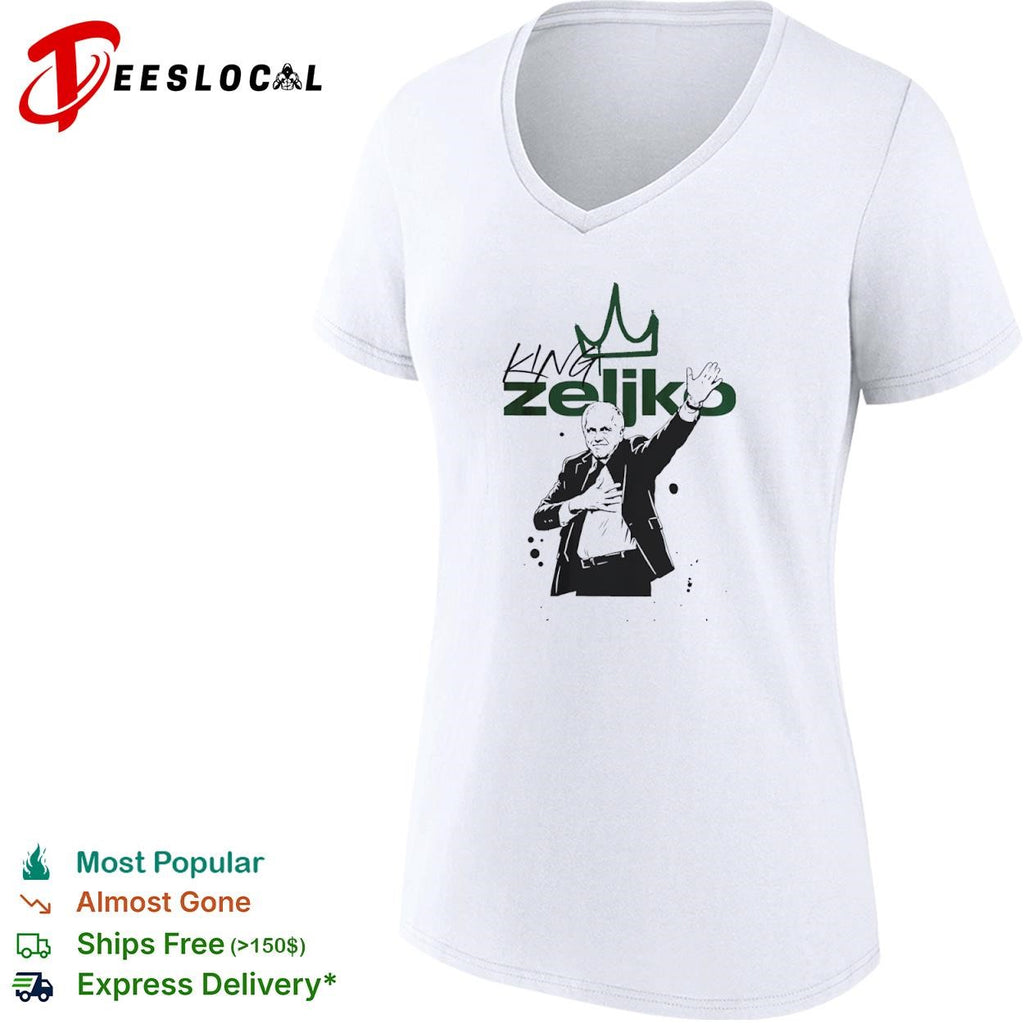 Zeljko Obradovic King Zeljko coach crown shirt