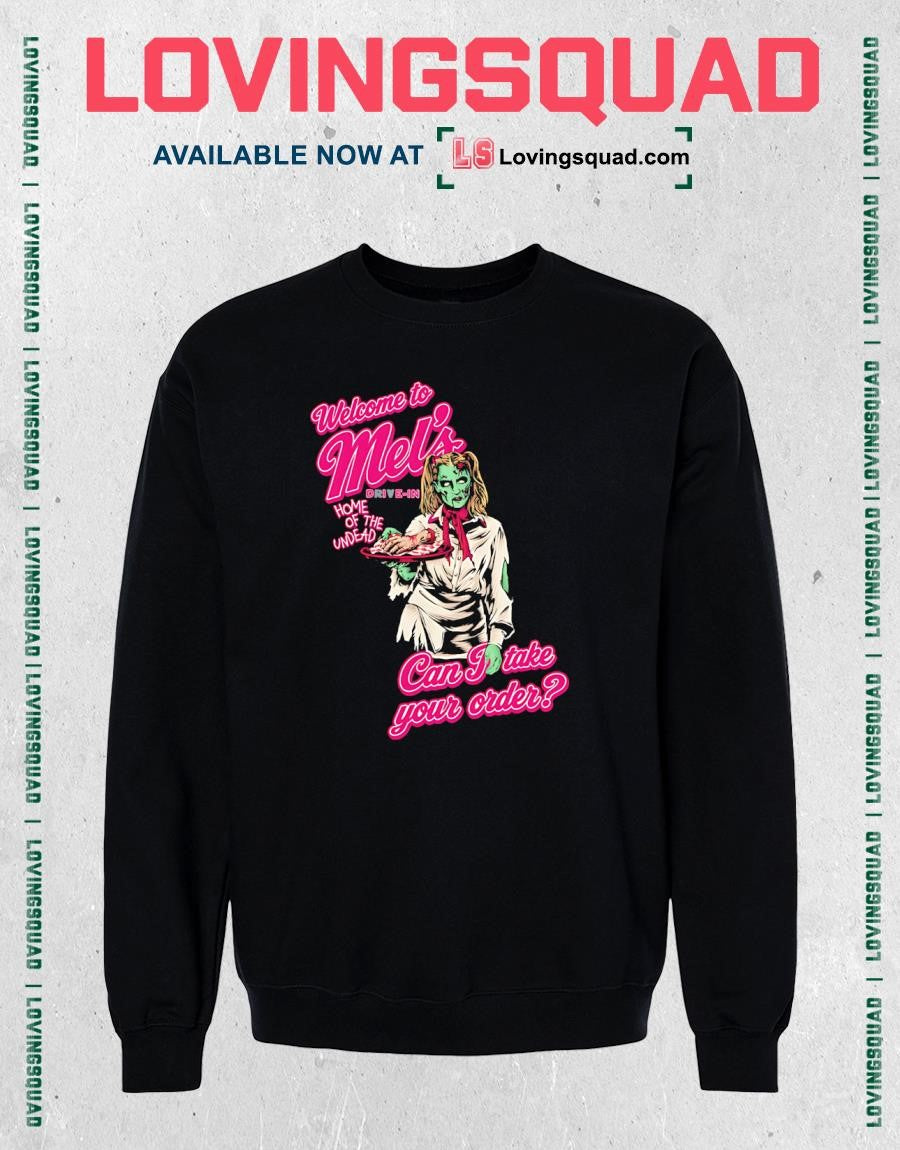Zombie Welcome To Mel’s Drive-in Home Of The Undead T-shirt