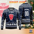 A.C Monza Personalized Ugly Christmas Sweater Blue Version