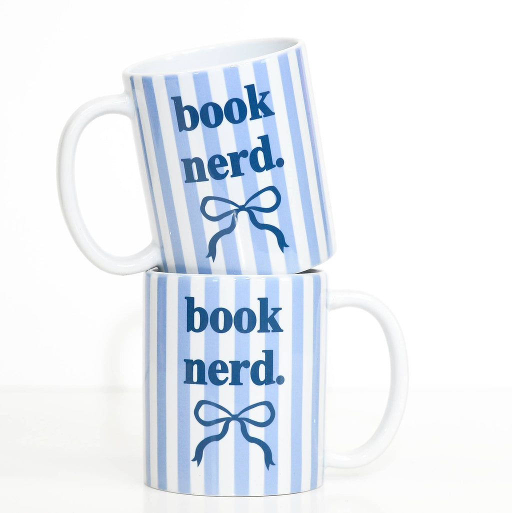 Book Nerd Bow Coffee Mug, Coquette Gifts, Book Store Gifts