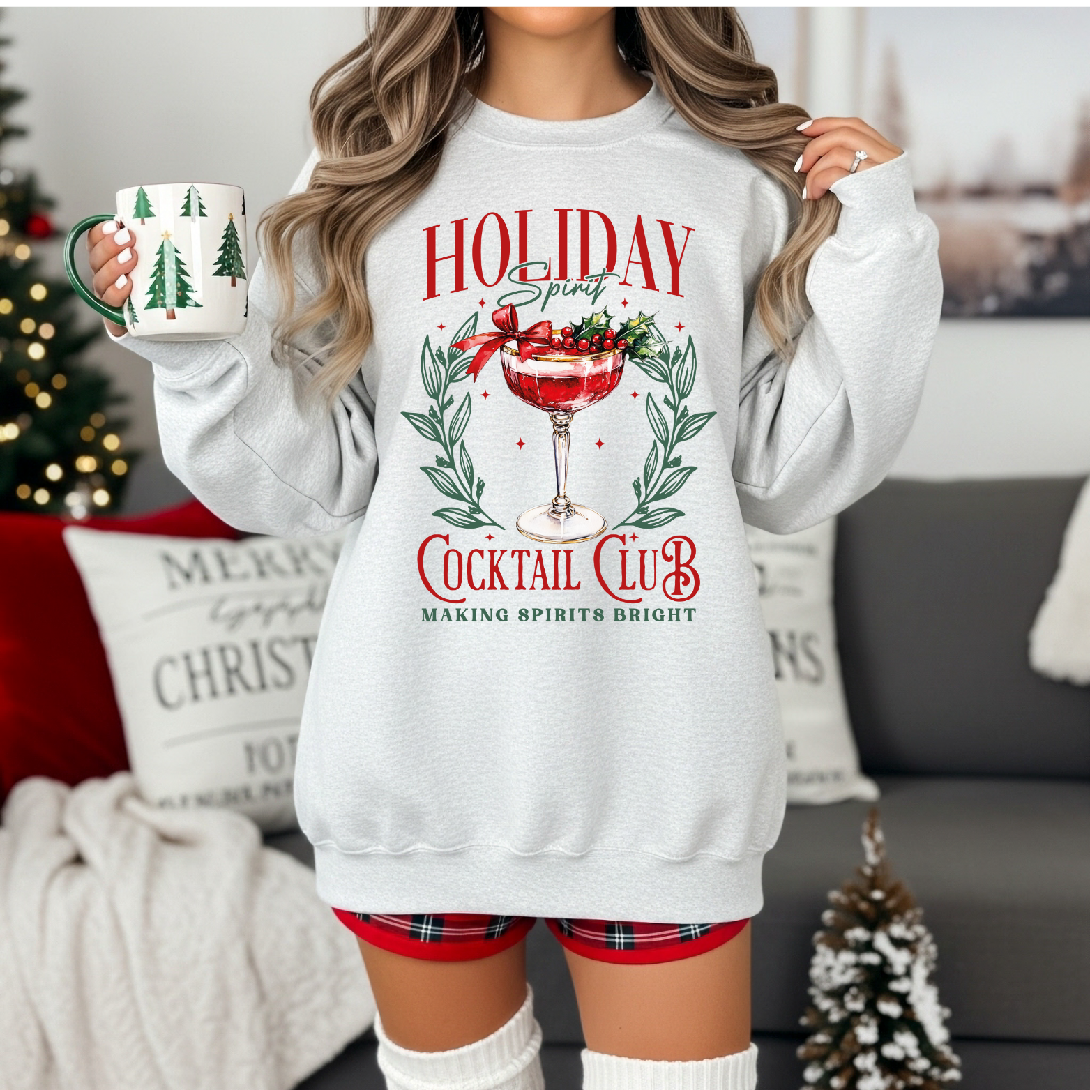 Holiday Cocktail Club Sweater