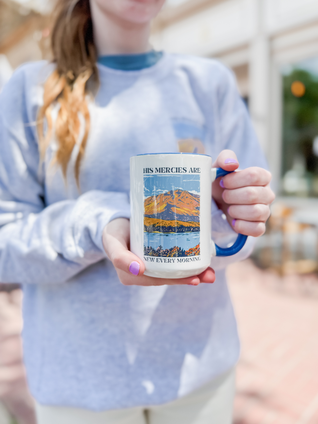 His Mercies Are New Every Morning Christian Coffee Mug 15oz.