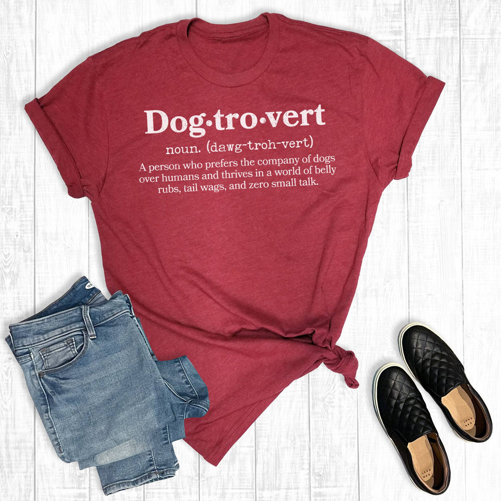 Funny Pets Dogtrovert Graphic Tee