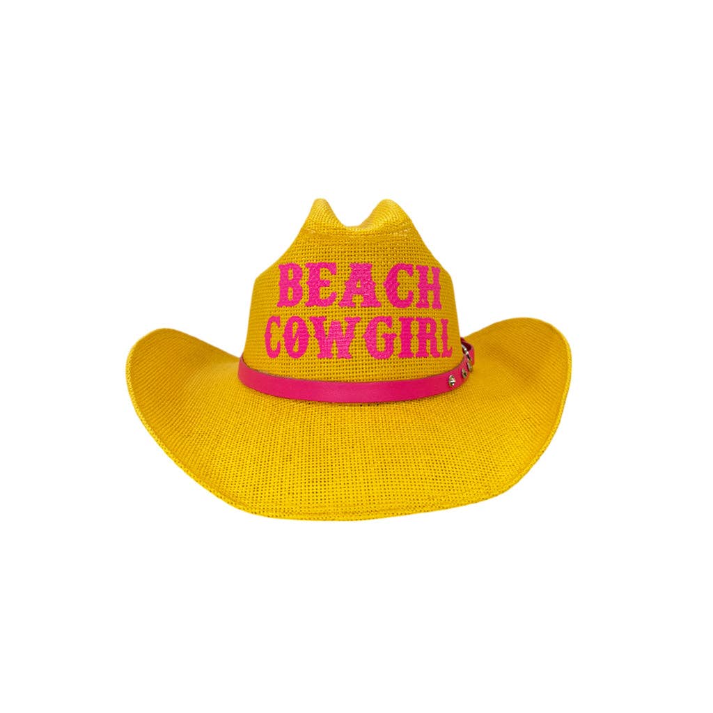 CH-1043-BEACH Cowgirl Yellow/Pink