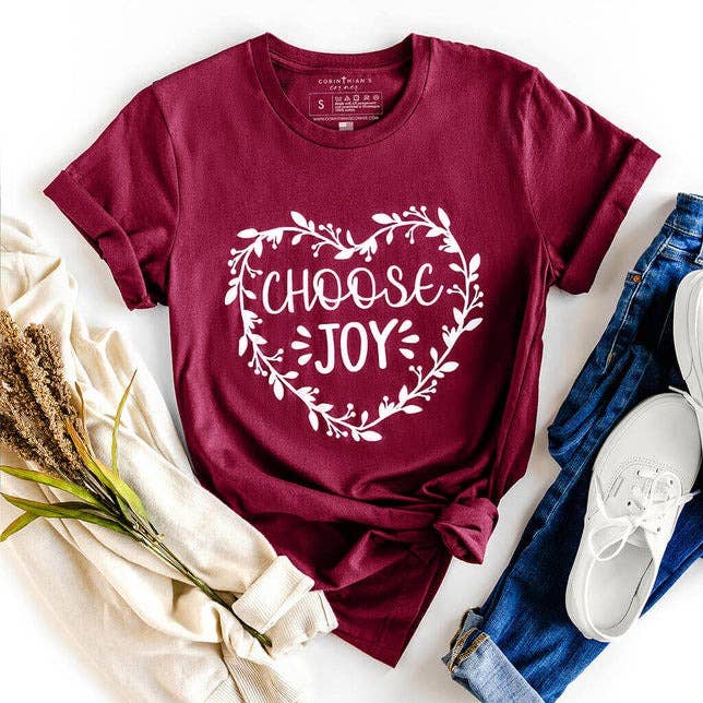 Choose Joy Graphic Tee Shirt