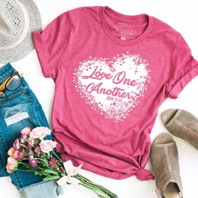 Love One Another Graphic Tee Shirt