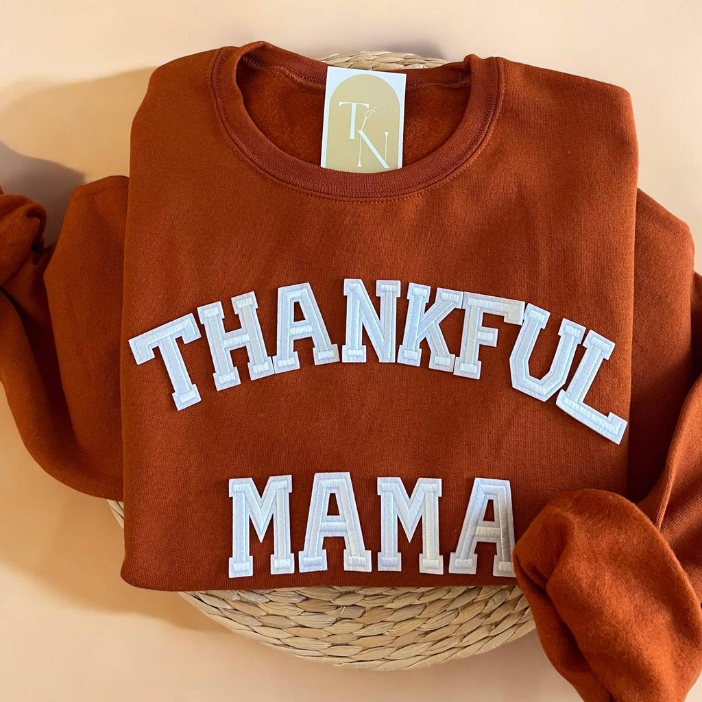 Thankful Mama Sweatshirt, Thanksgiving Sweater
