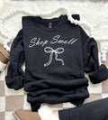 New Shop Small Bow Black Trendy Graphic Sweatshirt