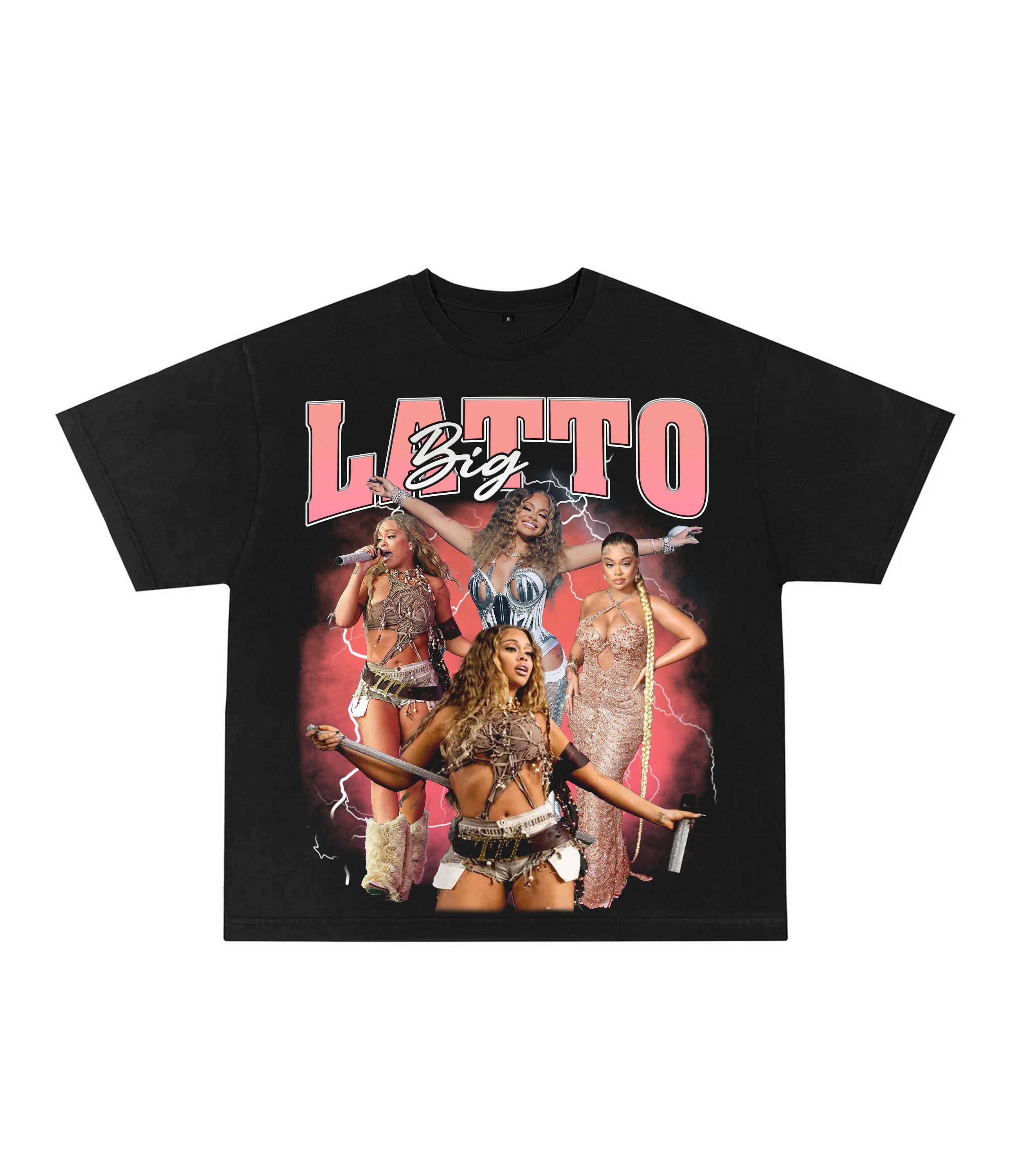 Big Latto Rap Tee Concert Merch Hip Hop Rare Graphic Print