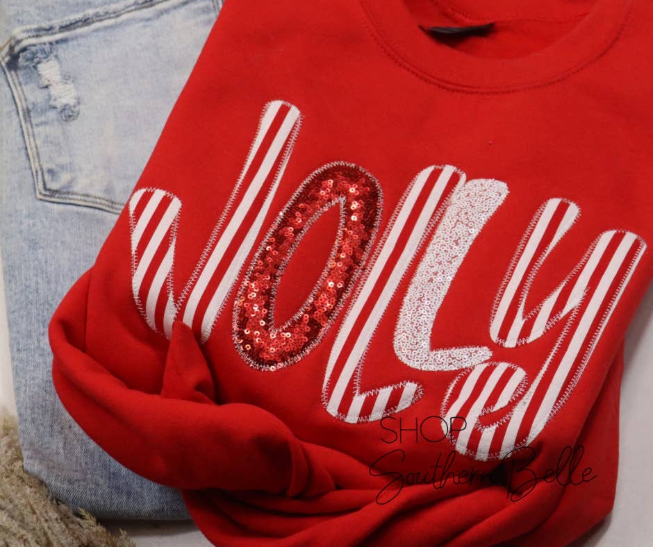 Red Jolly Merry (Christmas) Sweatshirt