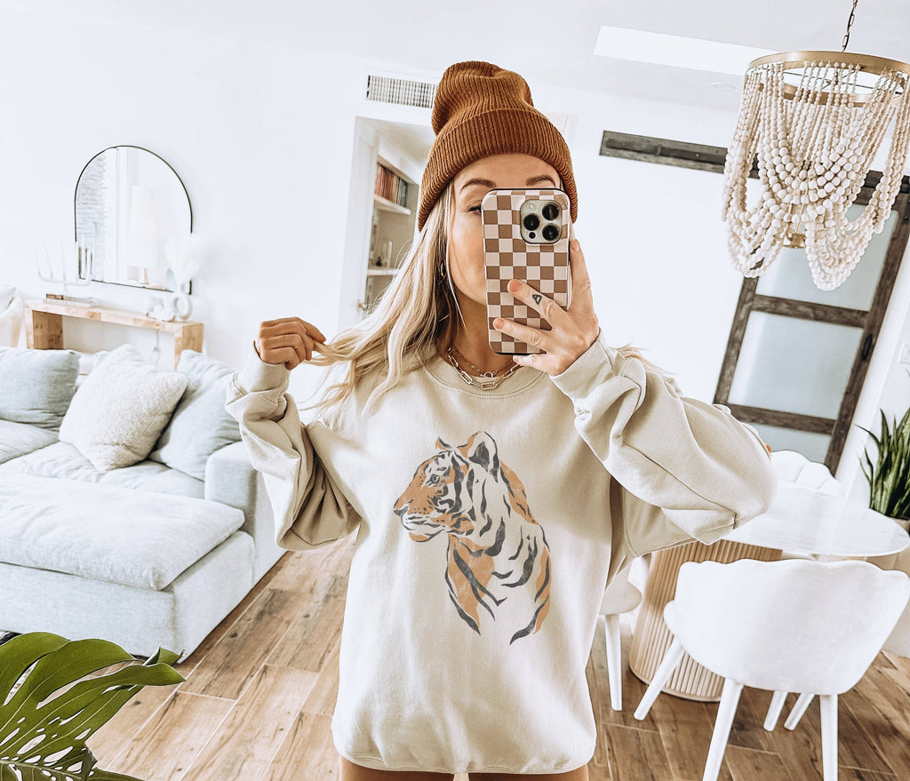 Tiger Crew Neck Sweatshirt