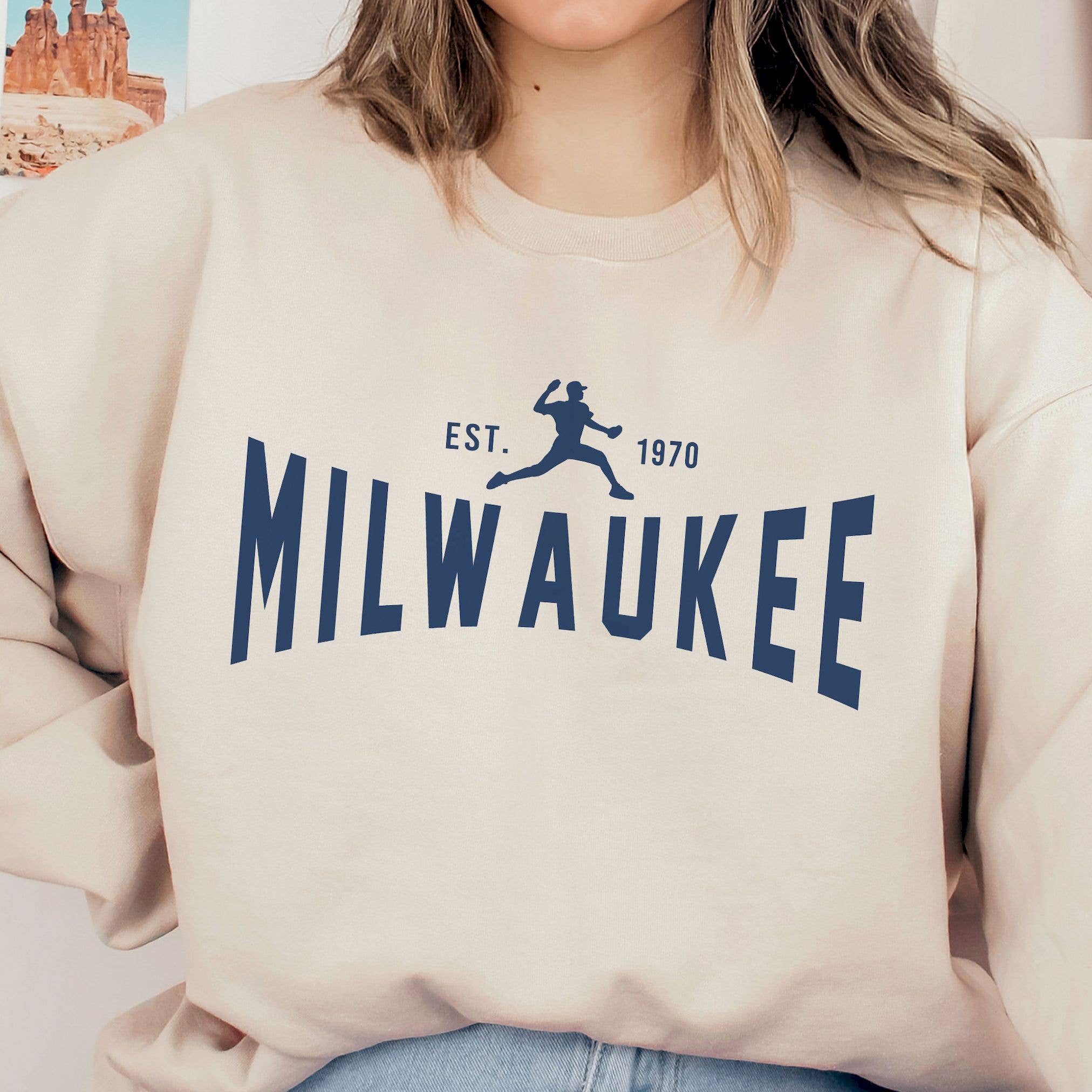 Vintage Milwaukee Brewer Game Day Sweatshirt – Retro Style